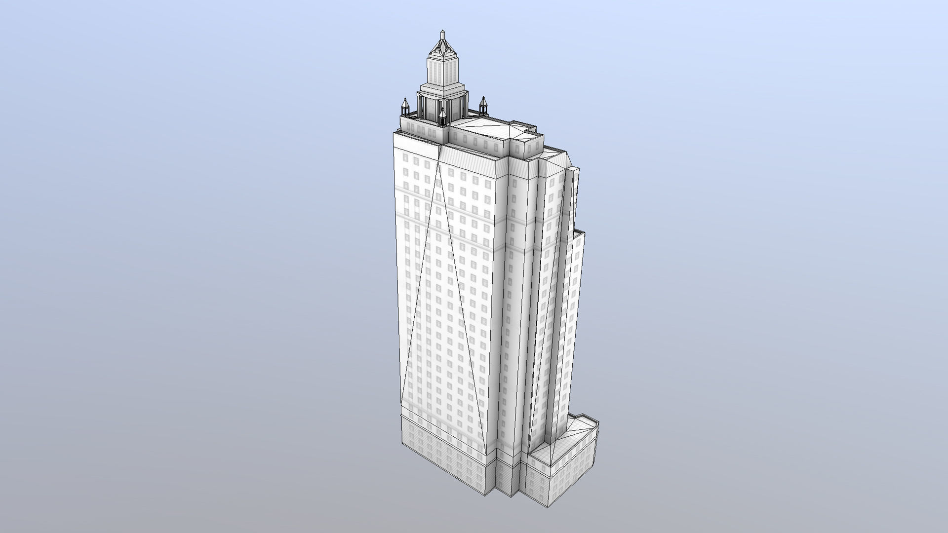 MSK Building 53 Low-poly 3D model_27
