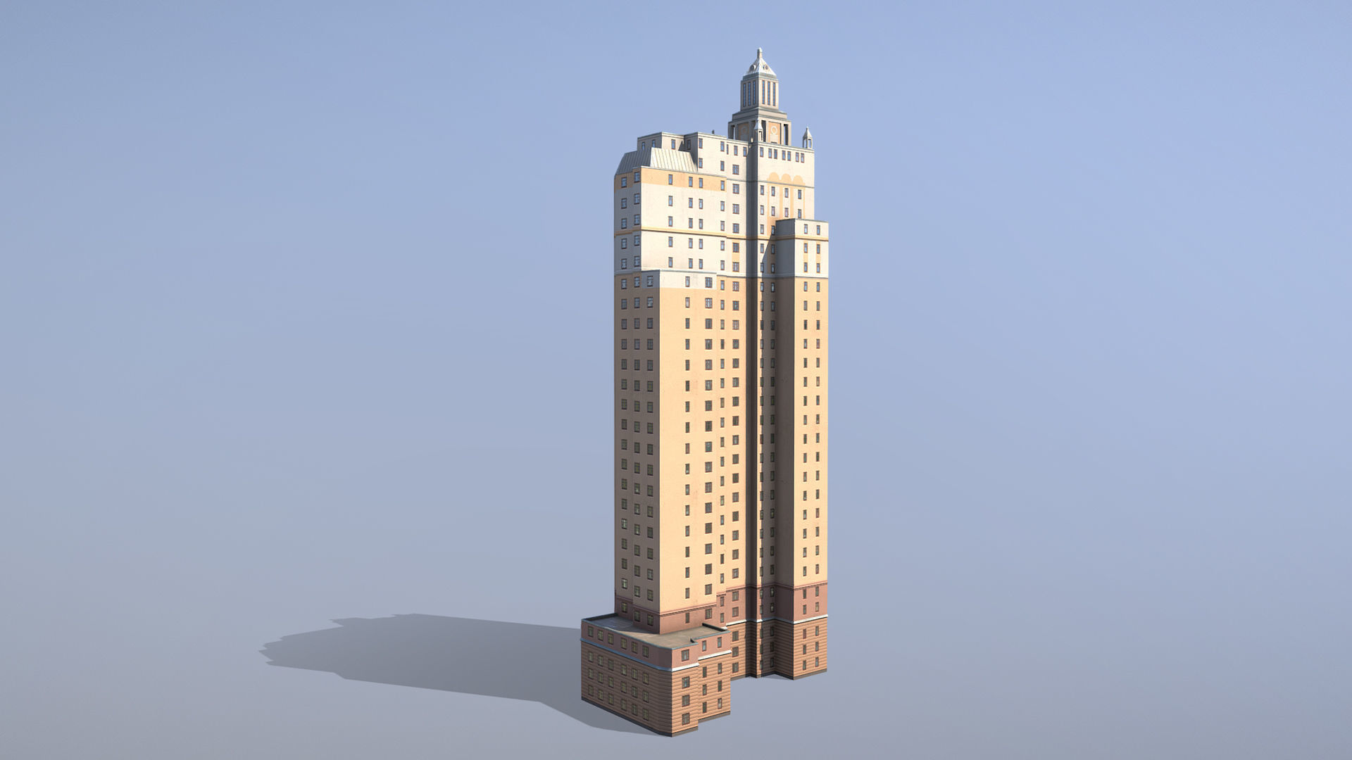 MSK Building 53 Low-poly 3D model_2