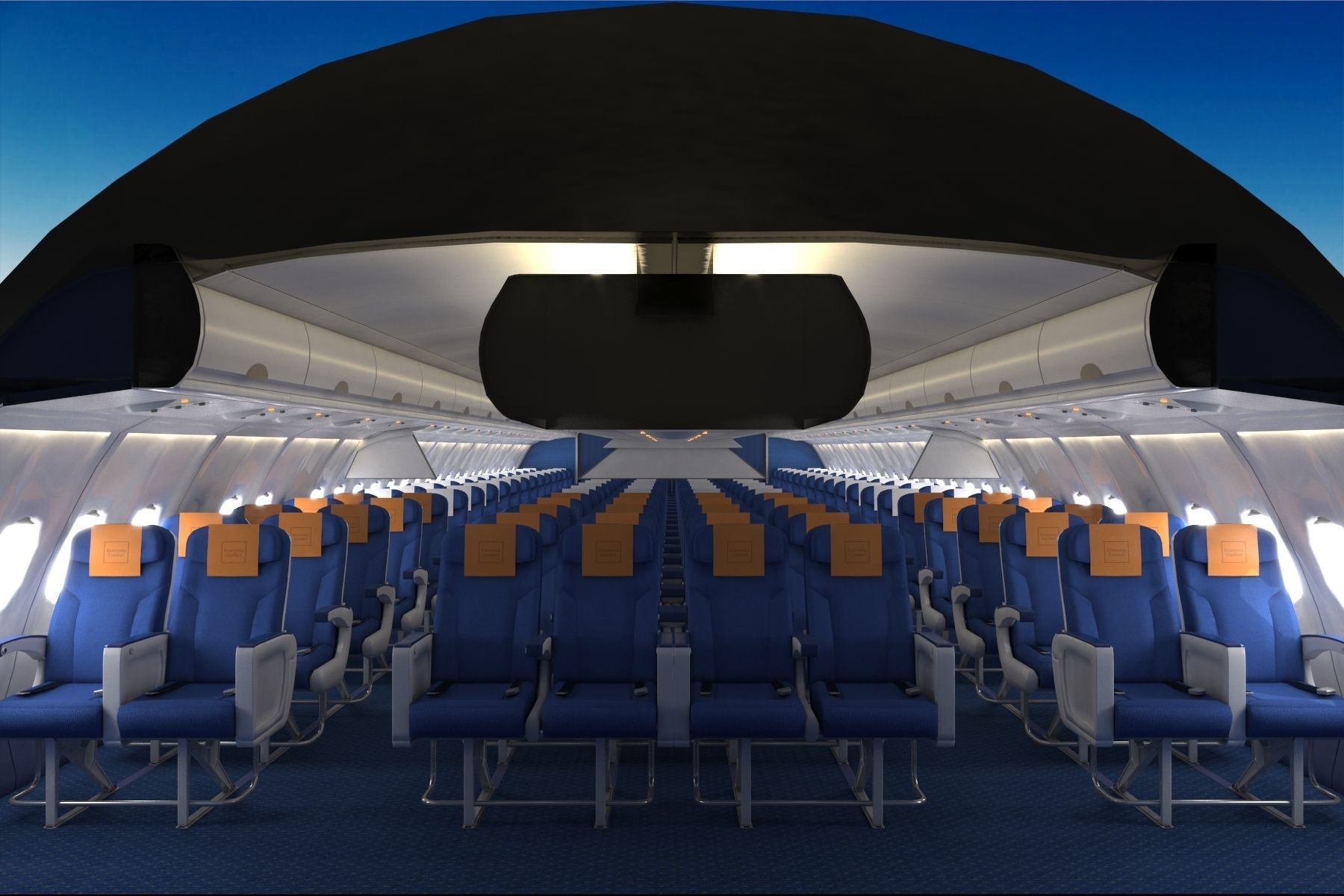 Airbus A330-300  Low-poly 3D model_13