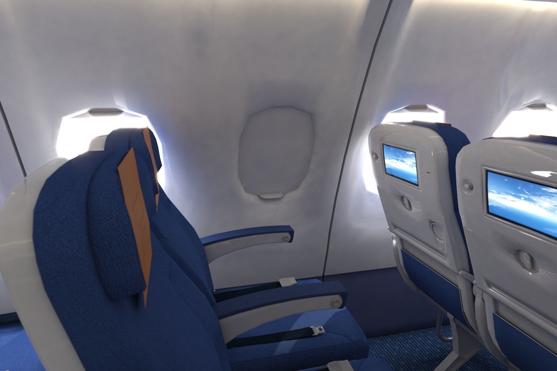 Airbus A330-300  Low-poly 3D model_8