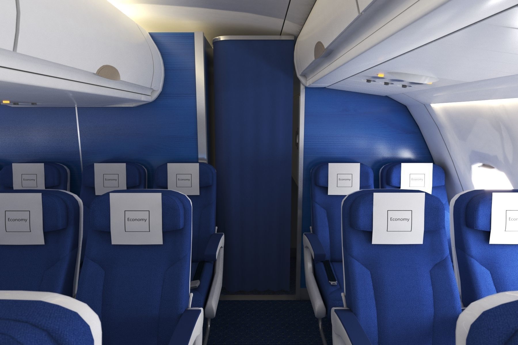 Airbus A330-300  Low-poly 3D model_6