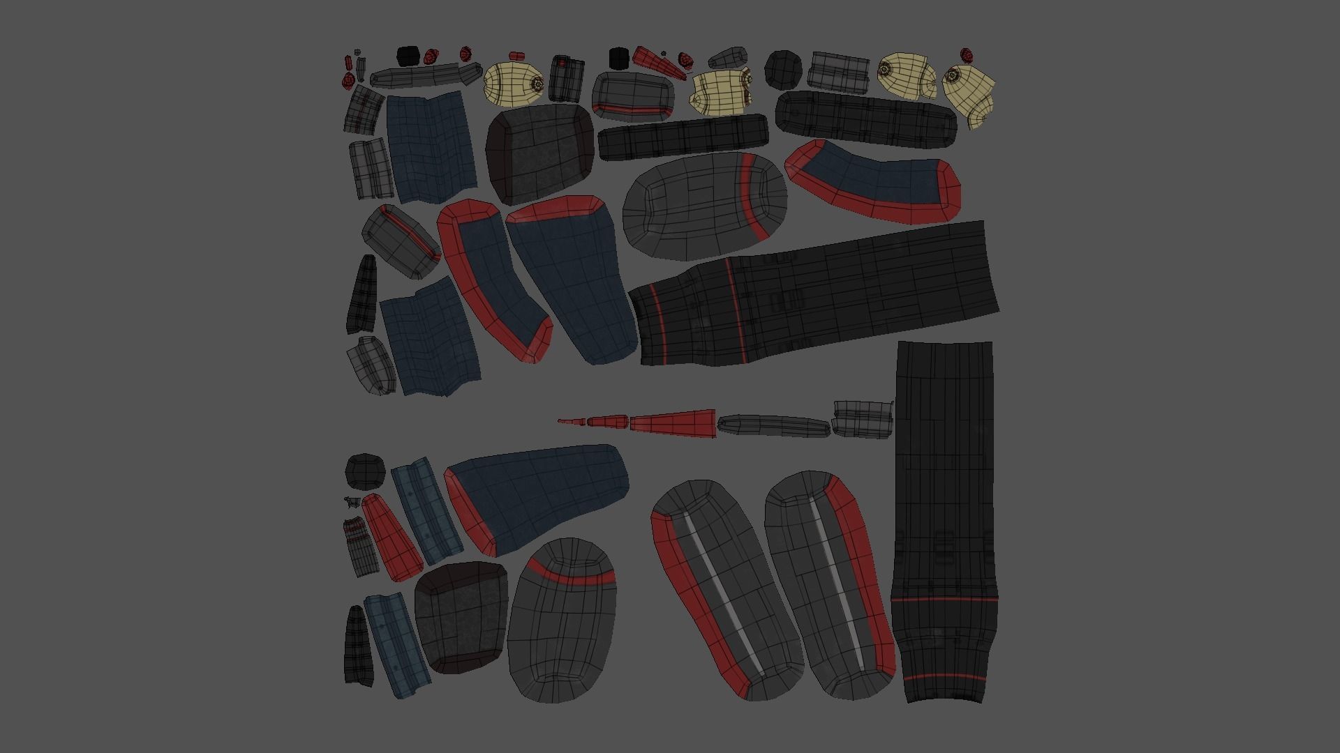 Sci-Fi Black Shotgun - Gun - Weaponry Low-poly 3D model_17