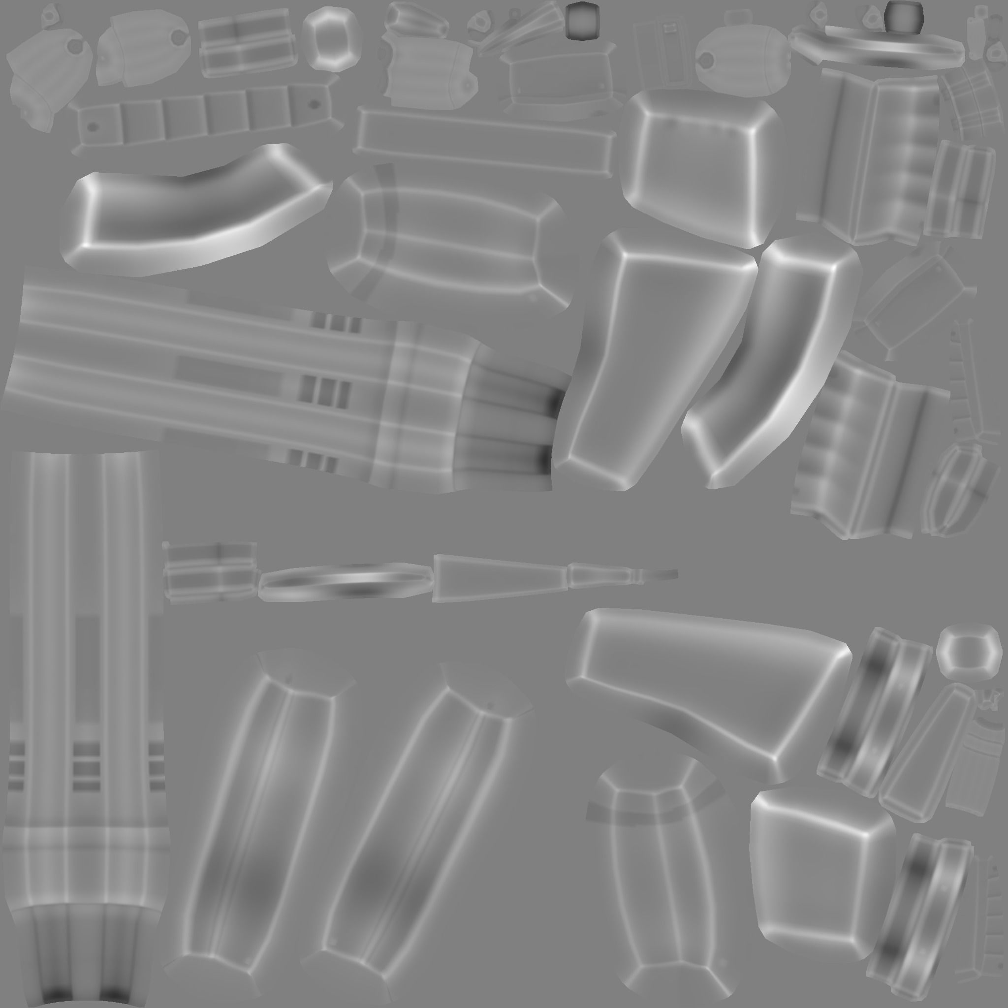 Sci-Fi Black Shotgun - Gun - Weaponry Low-poly 3D model_24