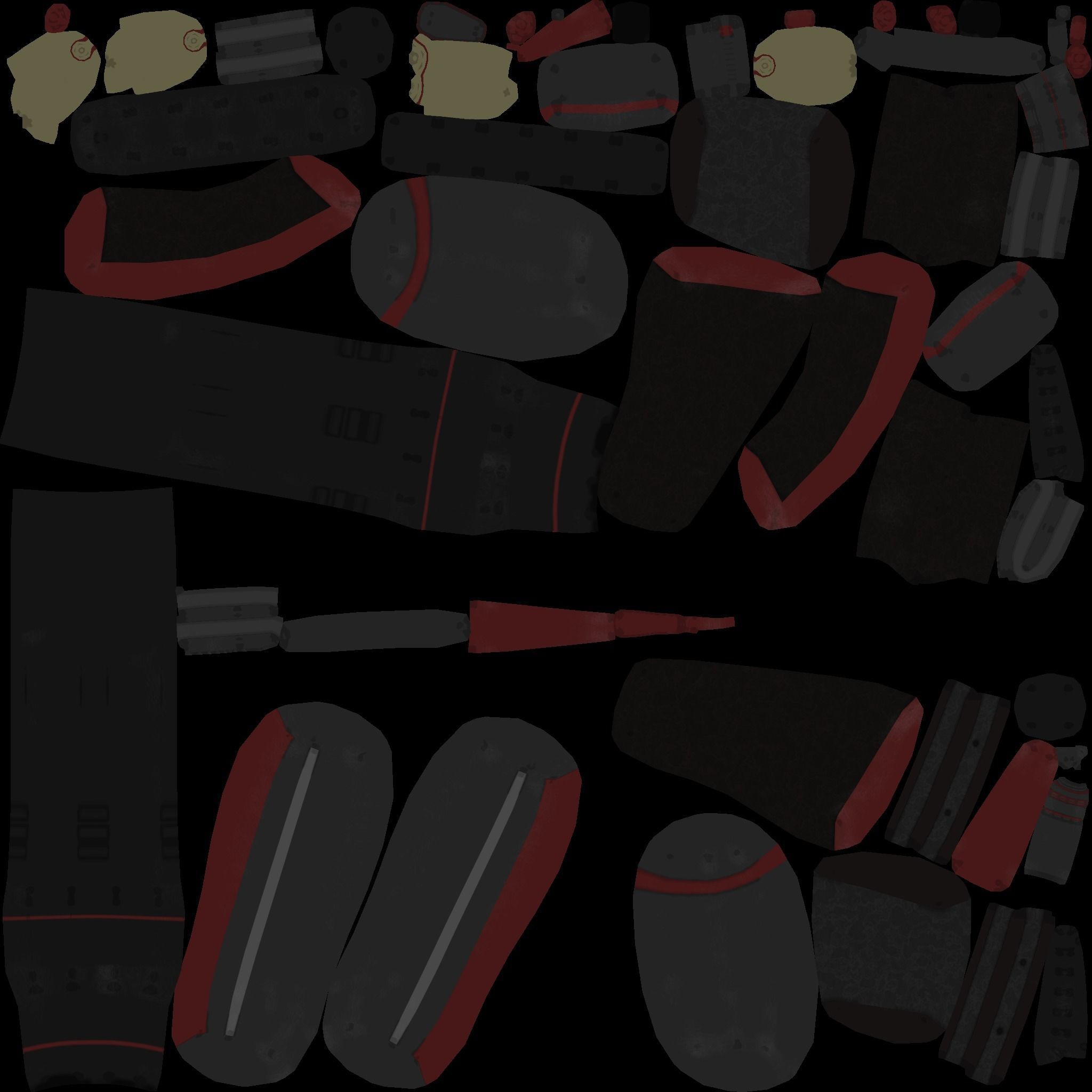 Sci-Fi Black Shotgun - Gun - Weaponry Low-poly 3D model_20