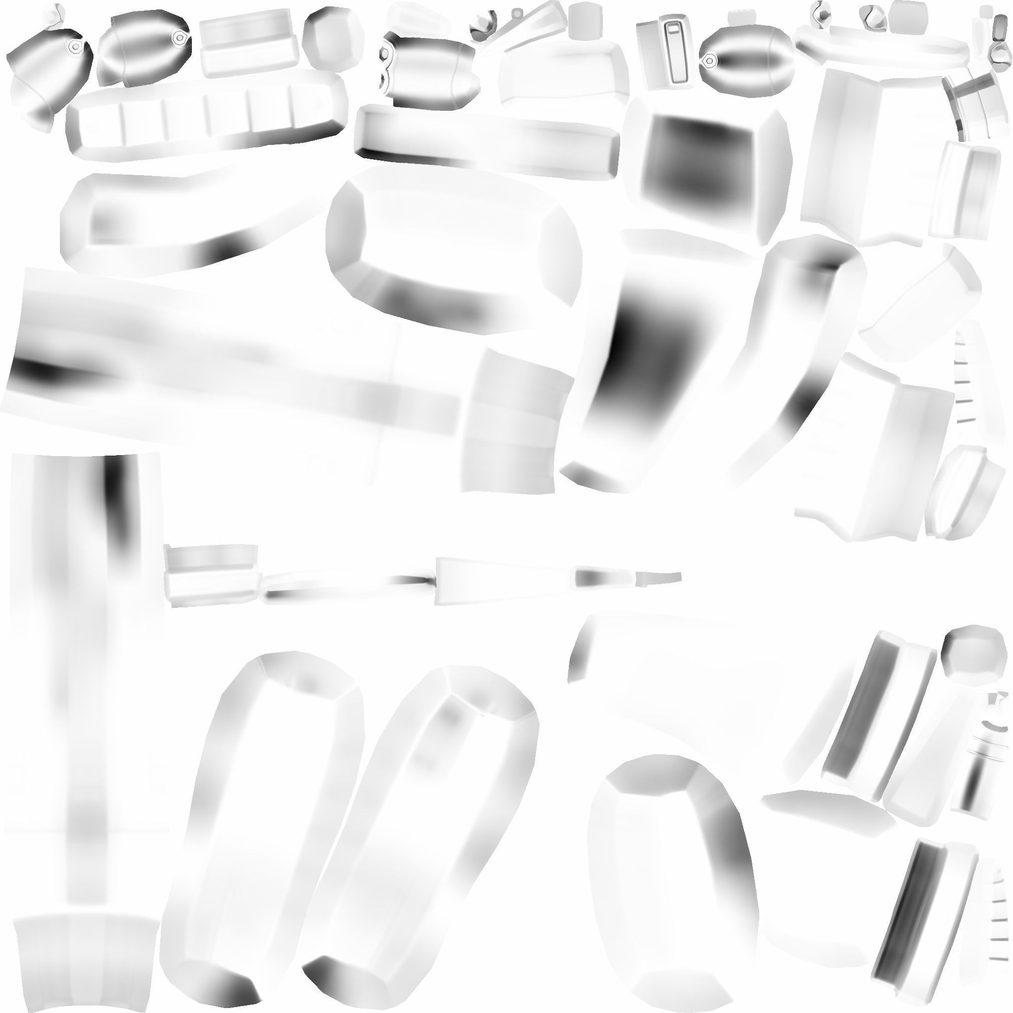 Sci-Fi Black Shotgun - Gun - Weaponry Low-poly 3D model_22