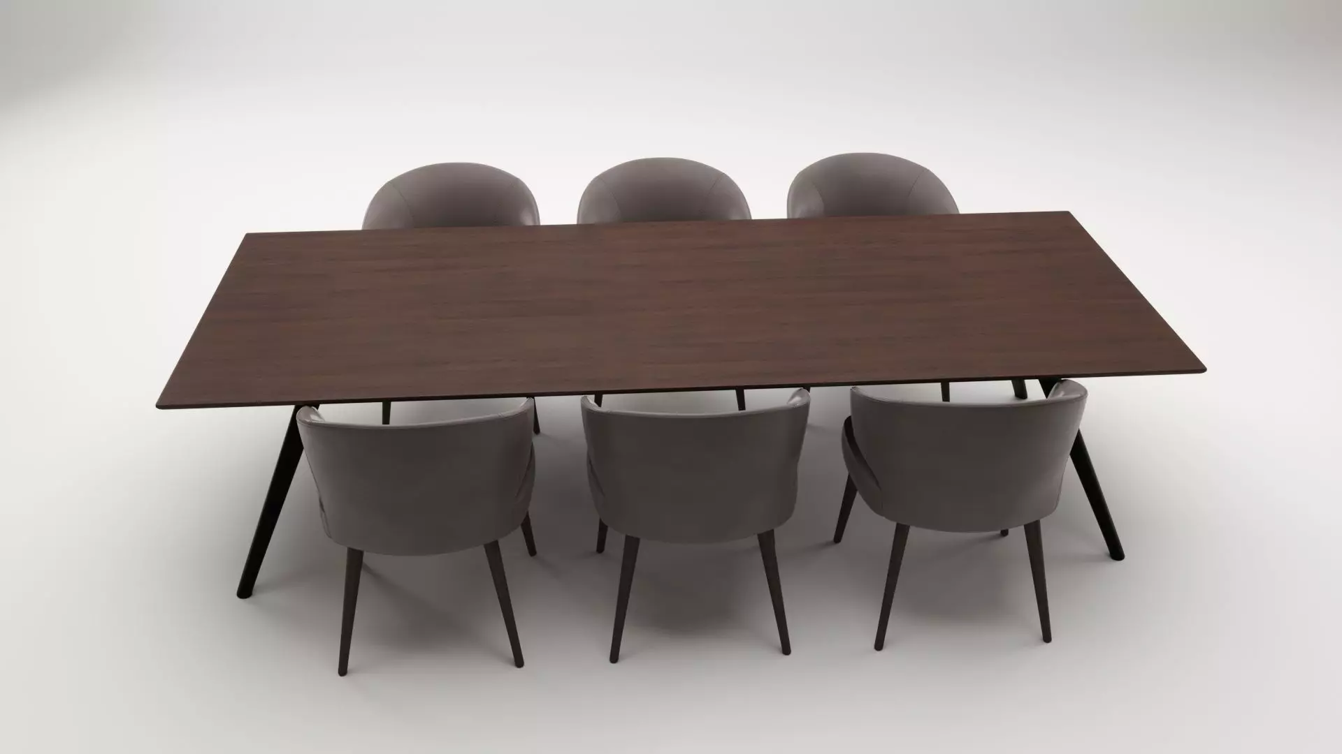 Meeting Table 3D model Low-poly 3D model