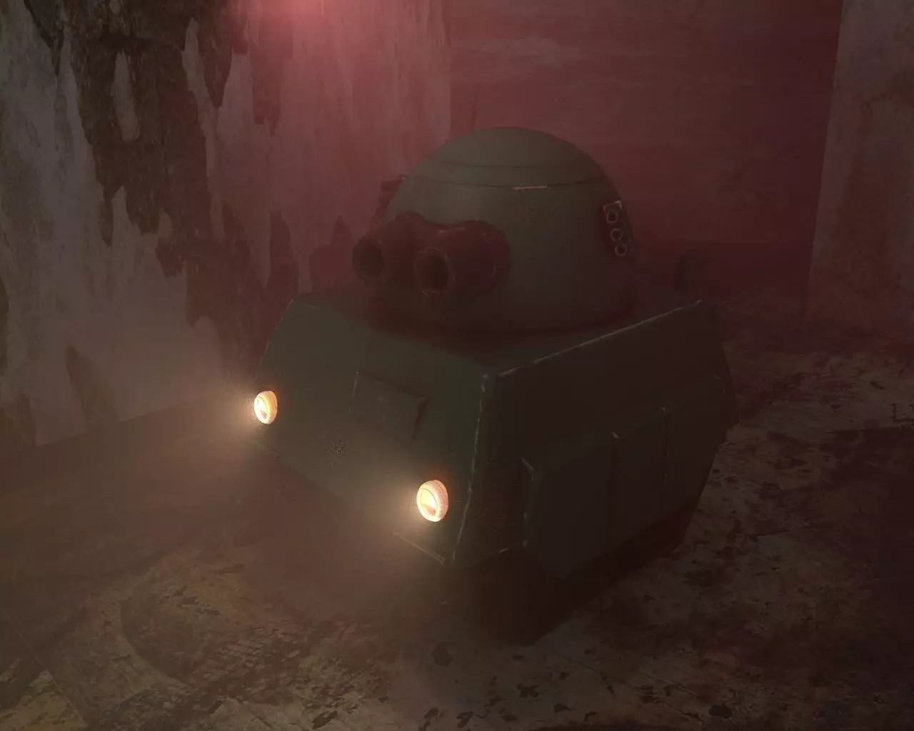 Personal Defense tank Low-poly 3D model