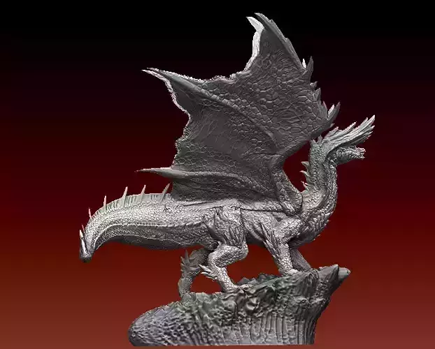 Monster Hunter Alatreon statue