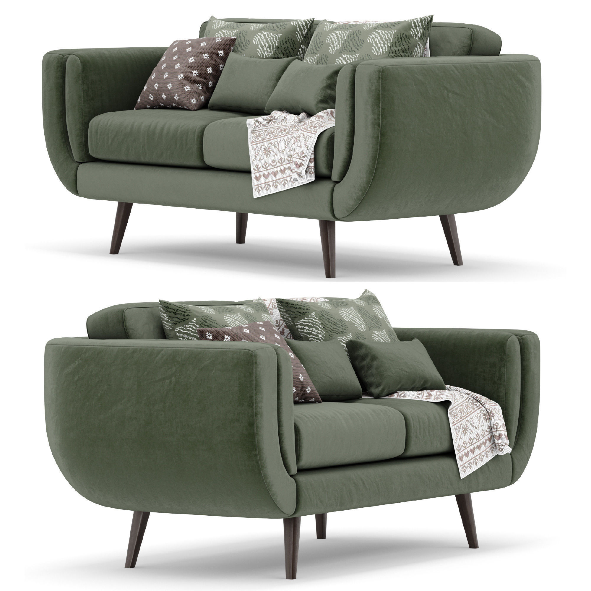 Zuri dfs sofa 3D model_1