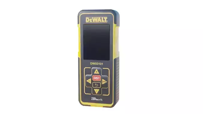 Laser Distance Meter Low-poly 3D model