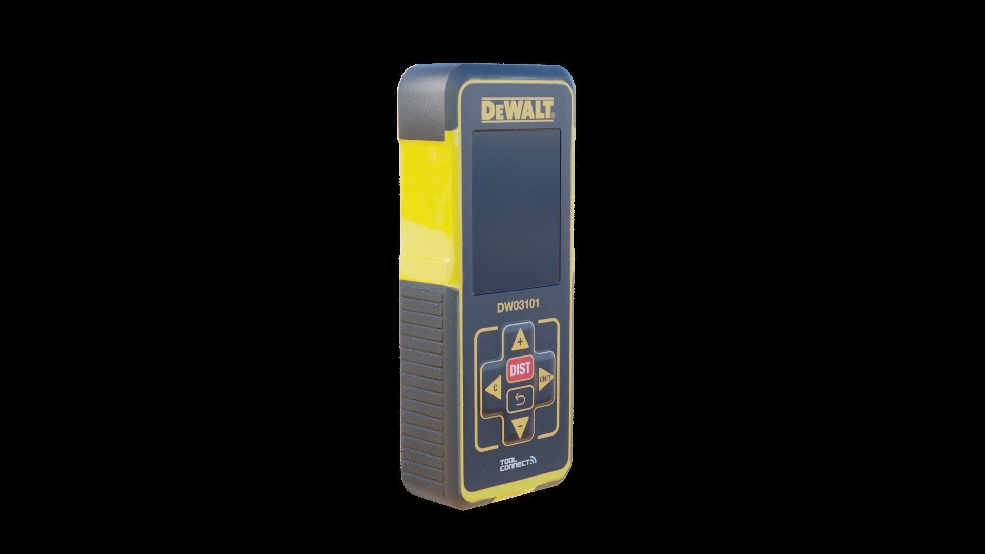Laser Distance Meter Low-poly 3D model_10