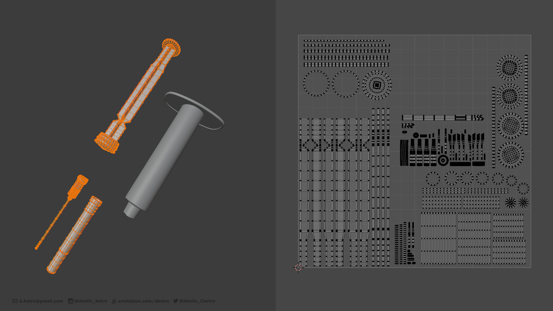 Syringe and Ampoule - 2k Textures 3D model_7