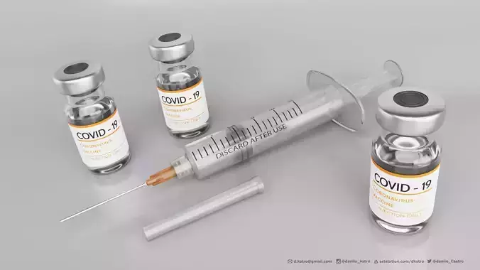 Syringe and Ampoule  - 2k Textures 
