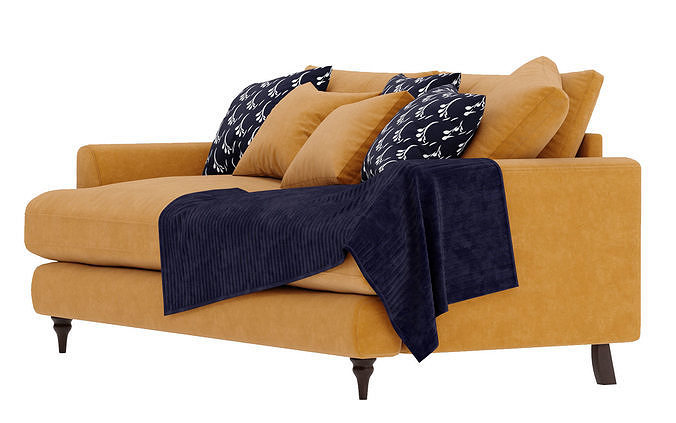 Joules dfs sofa velvet 3D model 6