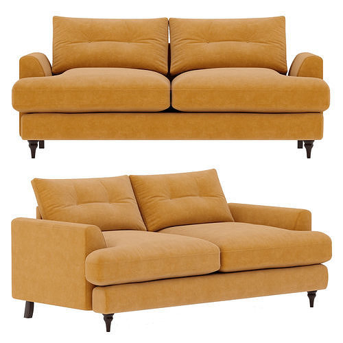 Joules dfs sofa velvet 3D model 3