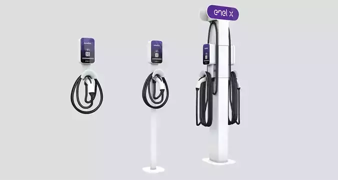 Charging station 3D model