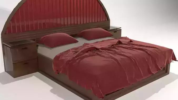 Modern Bed 3ds max 2021  Corona render