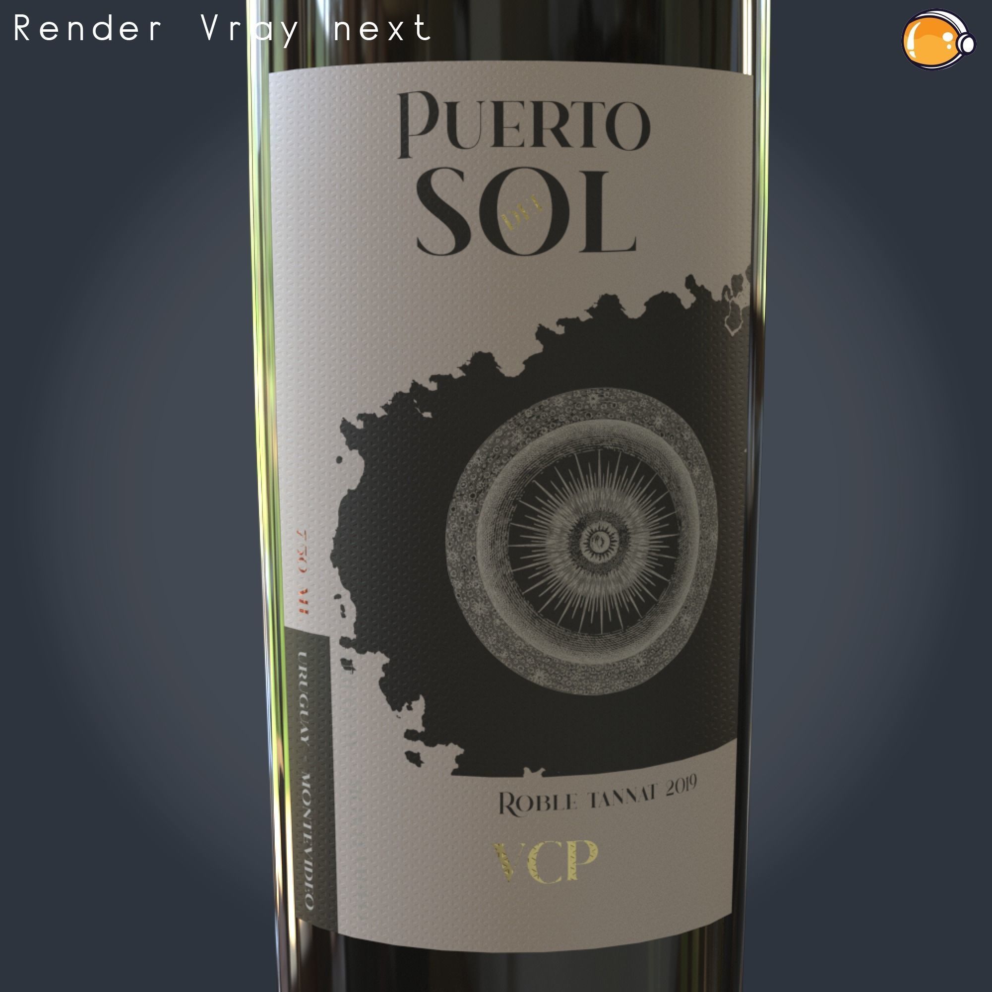 Wine Bottle 2 Scene Fill Var 4  3D model 3D model_1