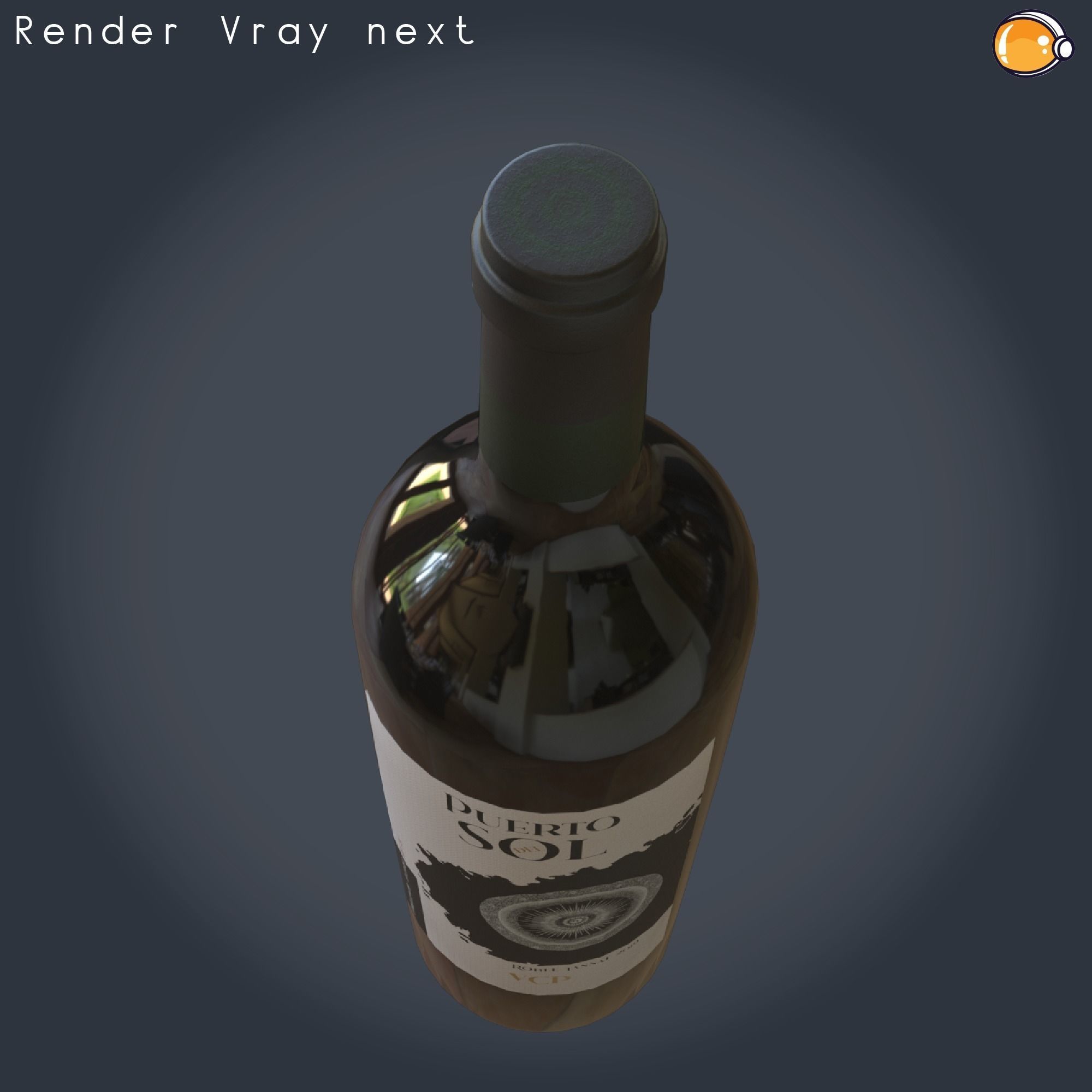 Wine Bottle 2 Scene Fill Var 4  3D model 3D model_5