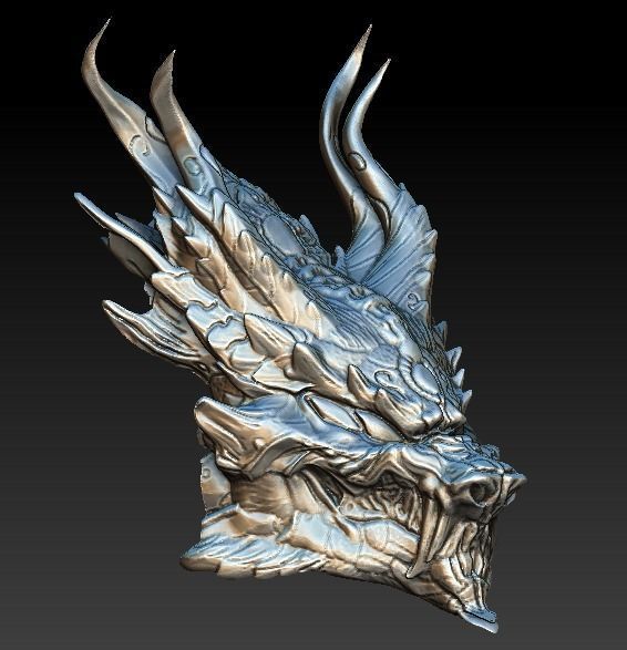 Predator Dragon bio mask 3D model_1