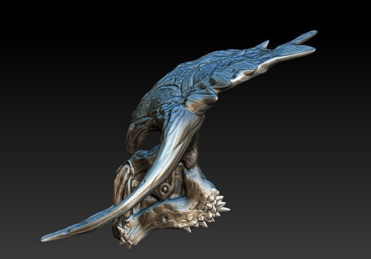 Predator minotaur Bio mask 3D model_3