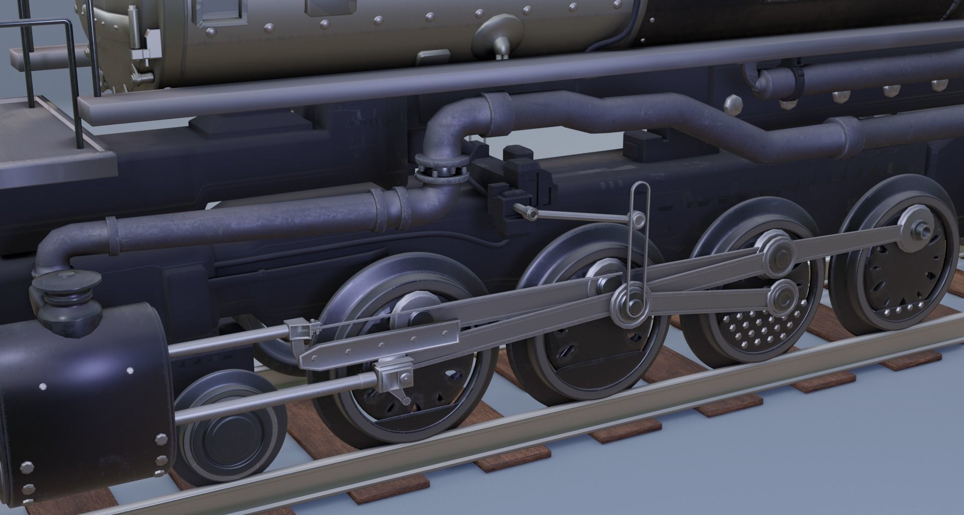 Union Pacific Big Boy number 4014 3D model_3