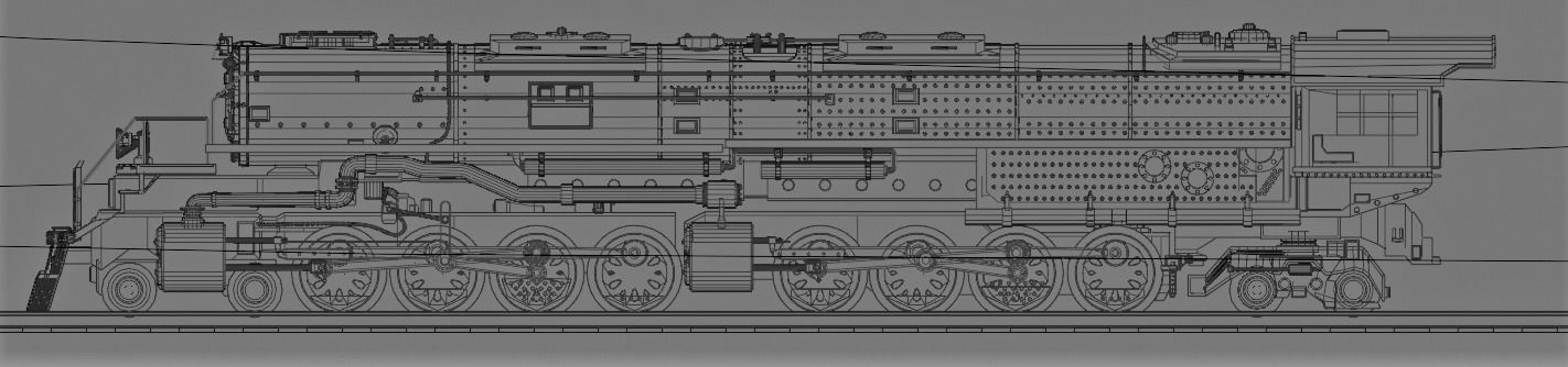 Union Pacific Big Boy number 4014 3D model_6