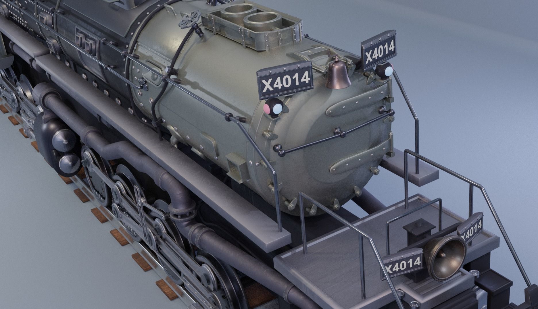 Union Pacific Big Boy number 4014 3D model_5