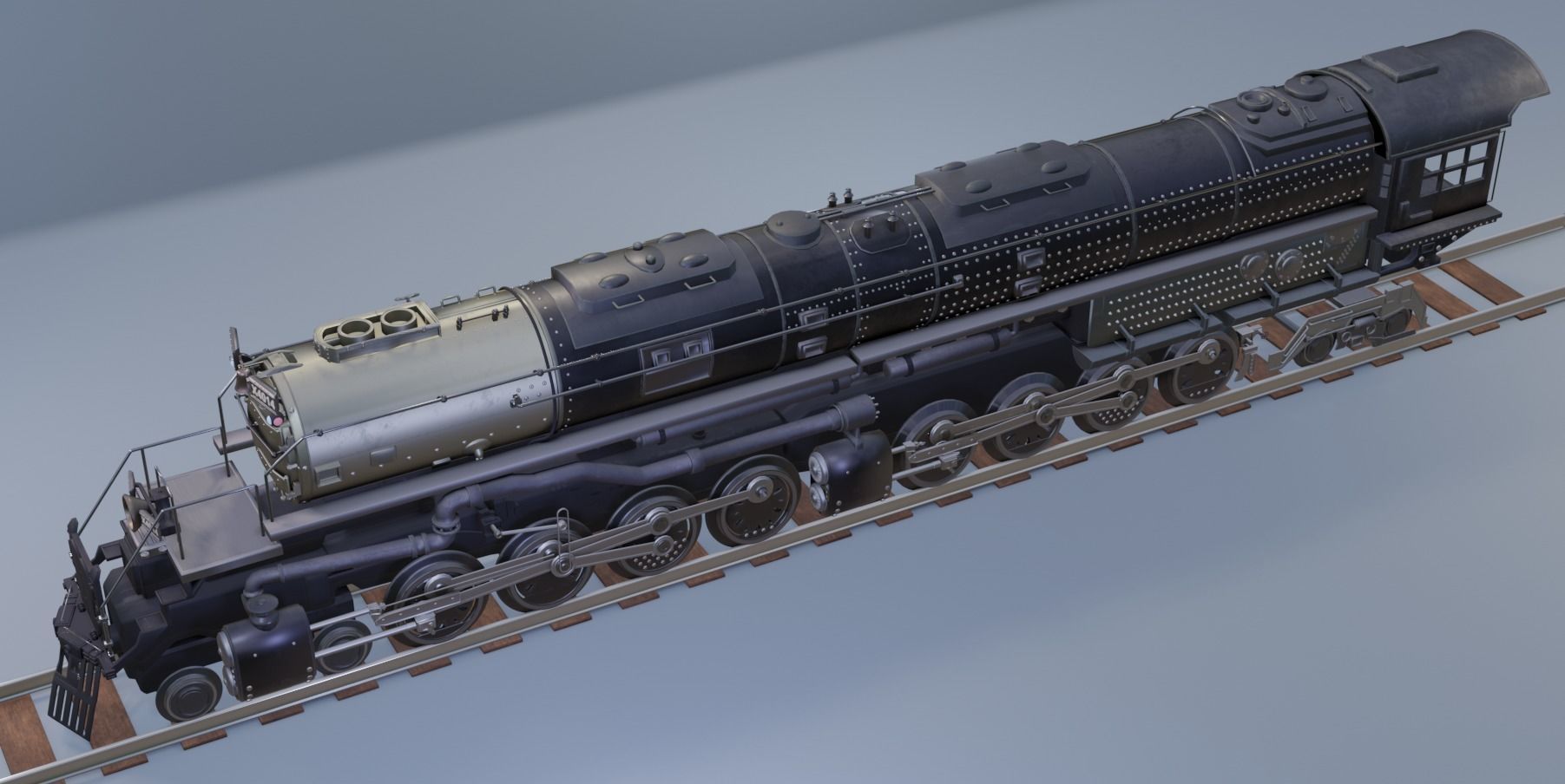 Union Pacific Big Boy number 4014 3D model_1