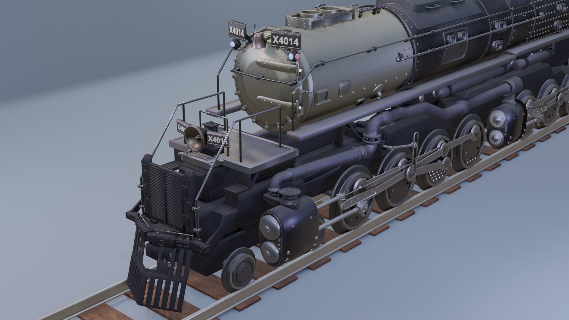 Union Pacific Big Boy number 4014 3D model_2
