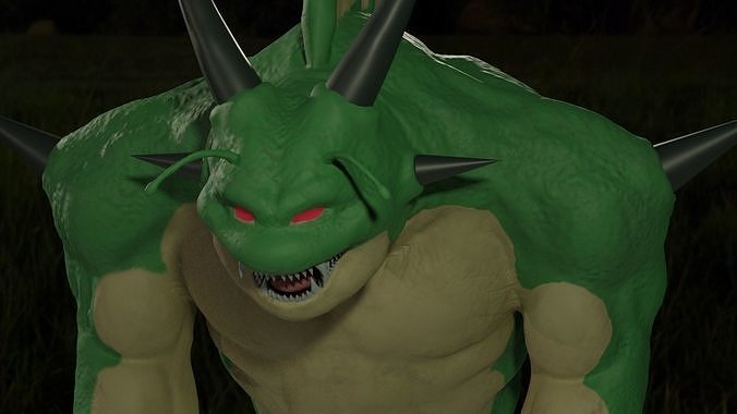 PORUNGA Planet Namek Shenron Low-poly 3D model