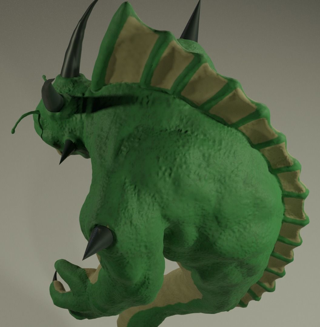 PORUNGA Planet Namek Shenron Low-poly 3D model_3