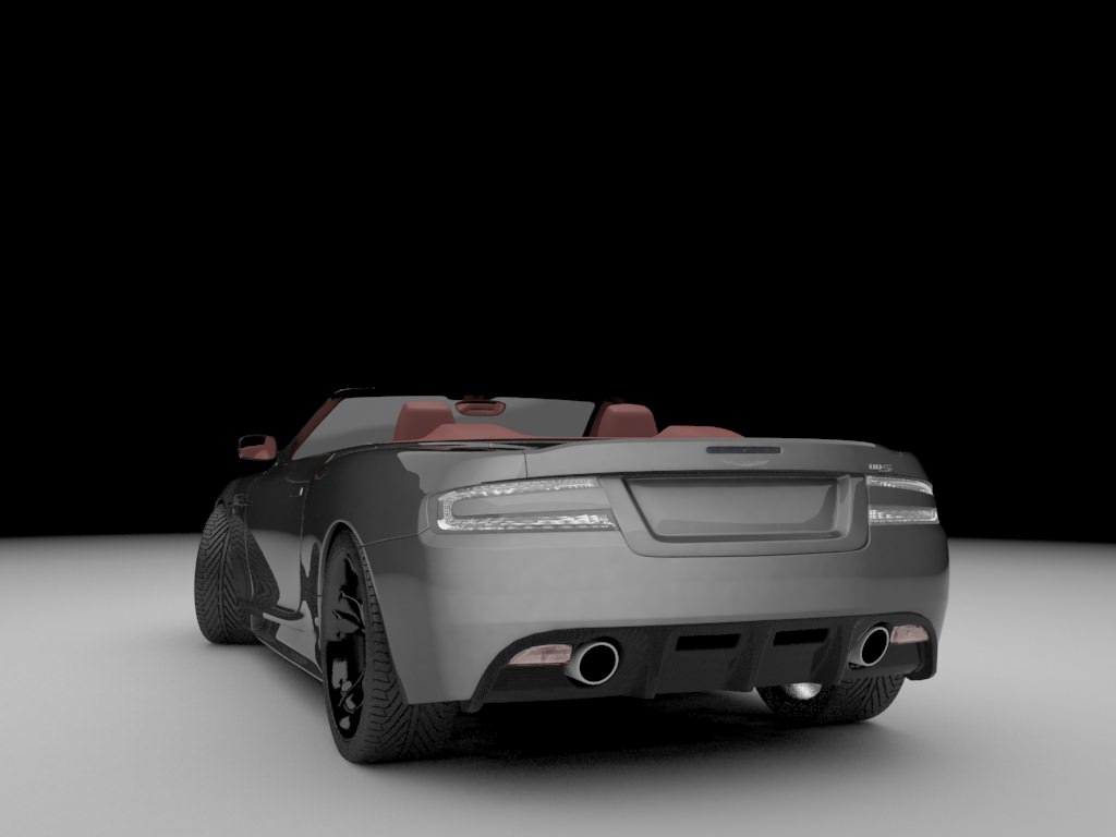 Aston Martin DBS Volante 2010 Low-poly 3D model_4