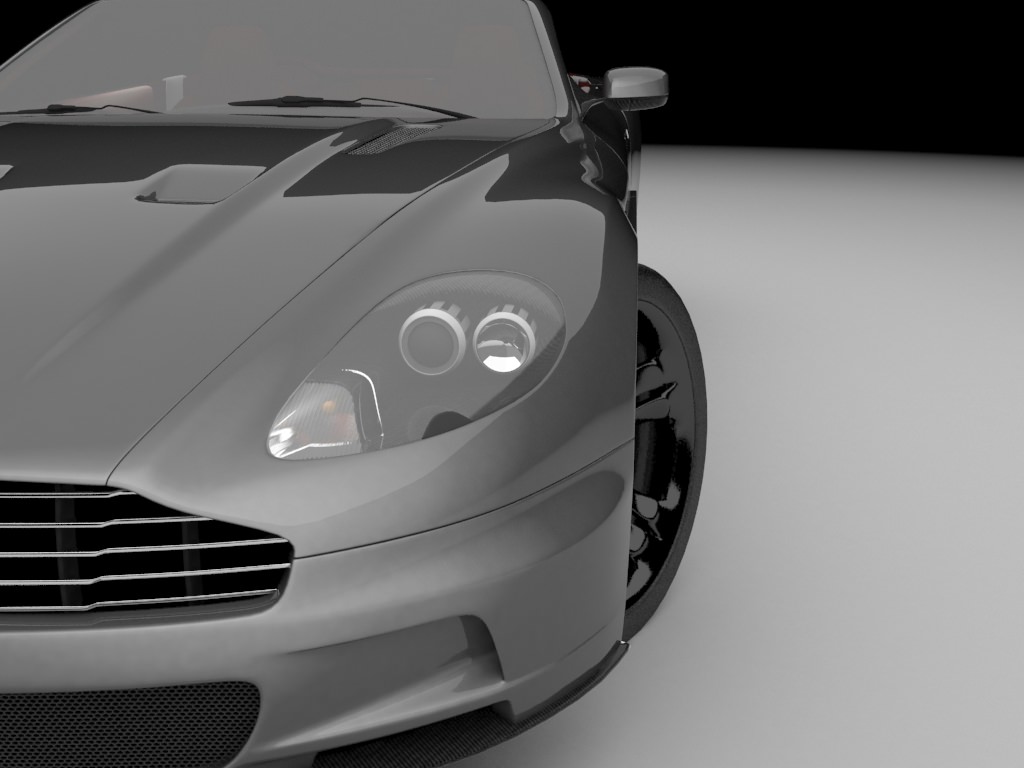 Aston Martin DBS Volante 2010 Low-poly 3D model_5