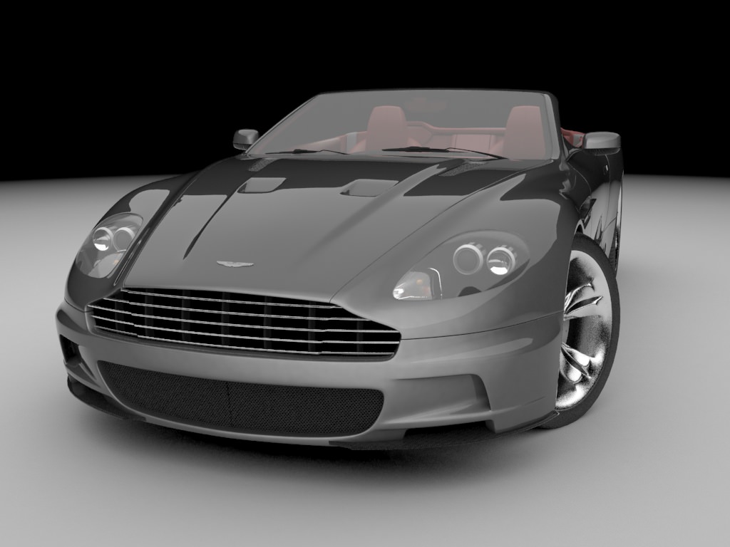 Aston Martin DBS Volante 2010 Low-poly 3D model_2