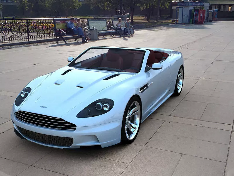 Aston Martin DBS Volante 2010 Low-poly 3D model_0