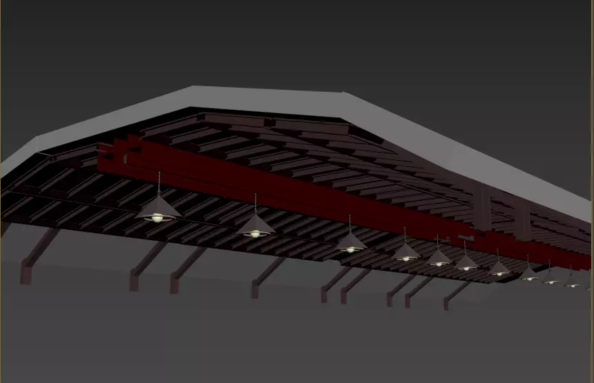 Telhado de Pavilhao 3D model