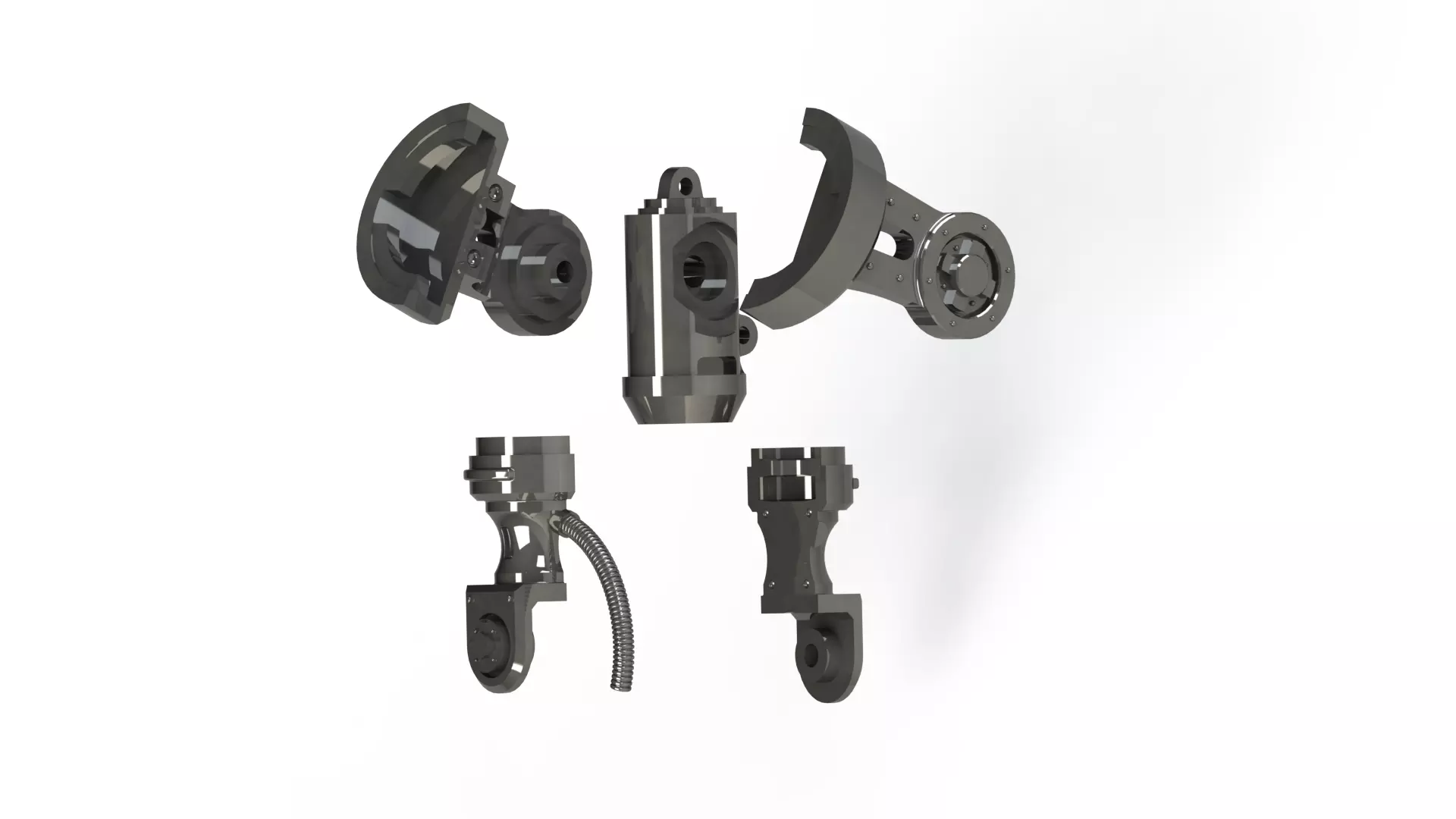 Armor Bearer Revised Arm System for 6mmx2mm Magnet Free 3D print model