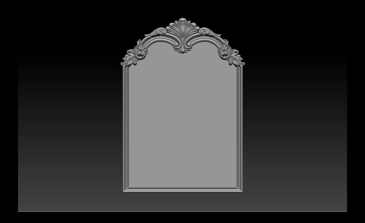 3D Frame - Wood Carving STL Model for CNC Router 3D print model_14