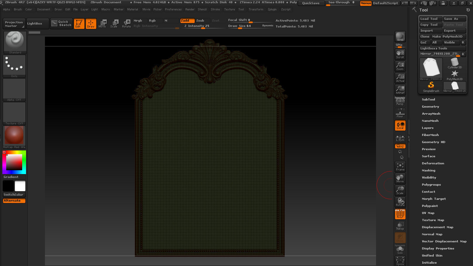 3D Frame - Wood Carving STL Model for CNC Router 3D print model_19