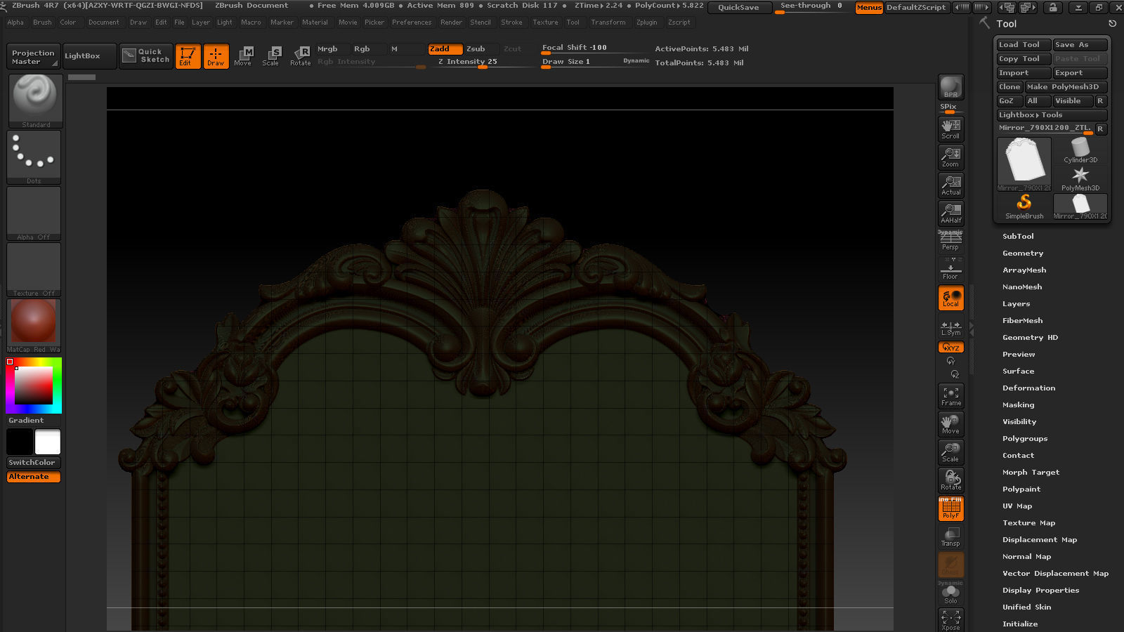 3D Frame - Wood Carving STL Model for CNC Router 3D print model_18