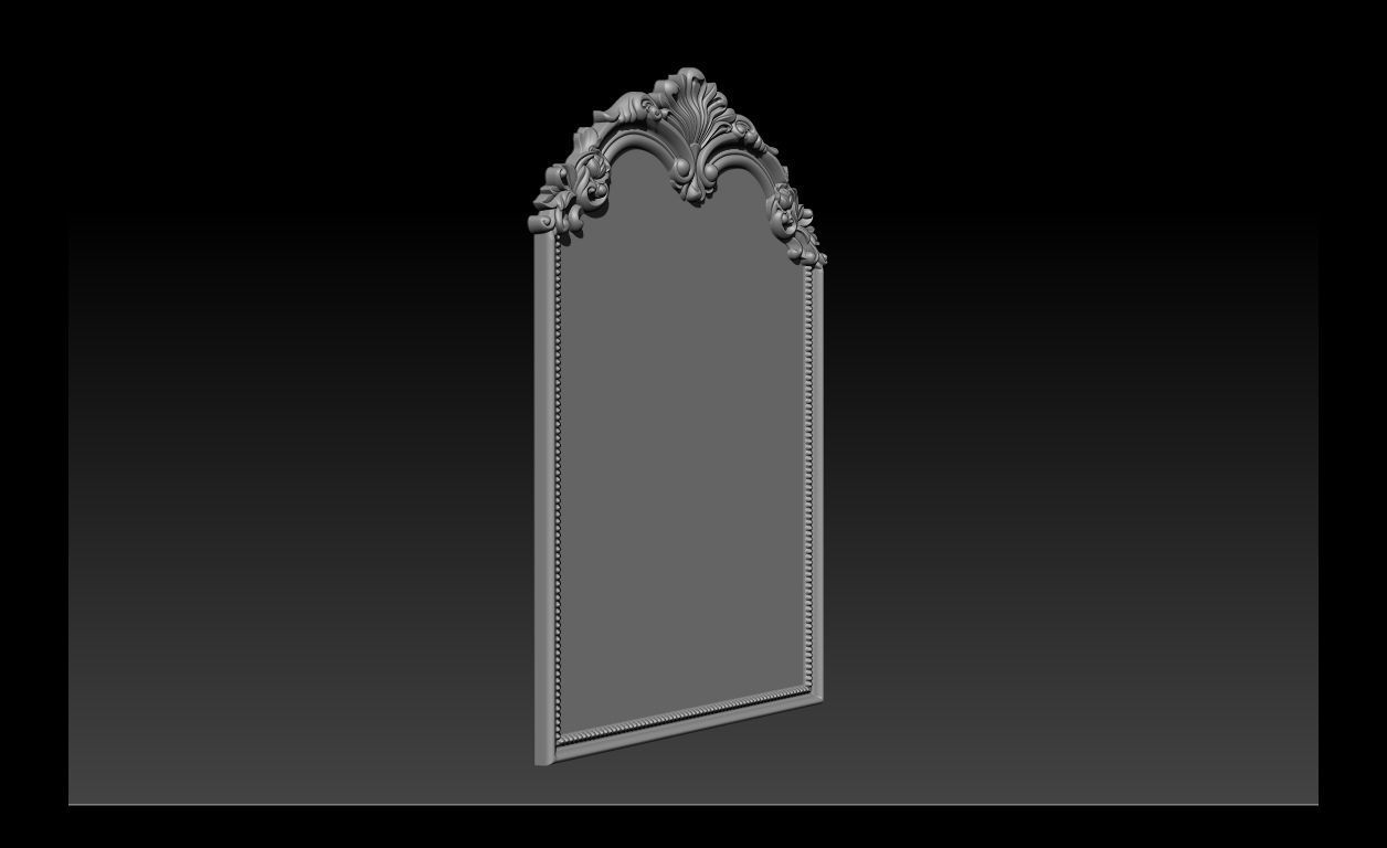 3D Frame - Wood Carving STL Model for CNC Router 3D print model_15