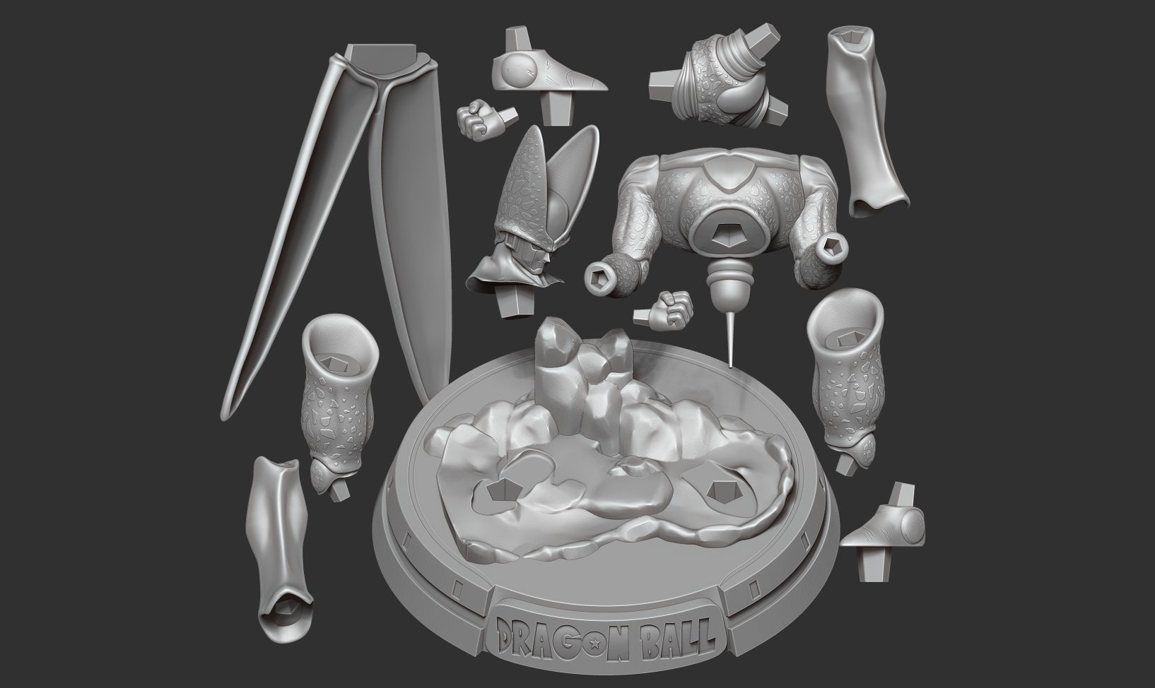 Cell - Dragon Ball 3D print model_2