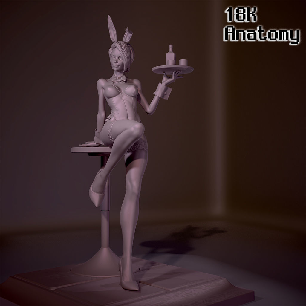 18K ANATOMY - BUNNY GIRL 3D print model_3