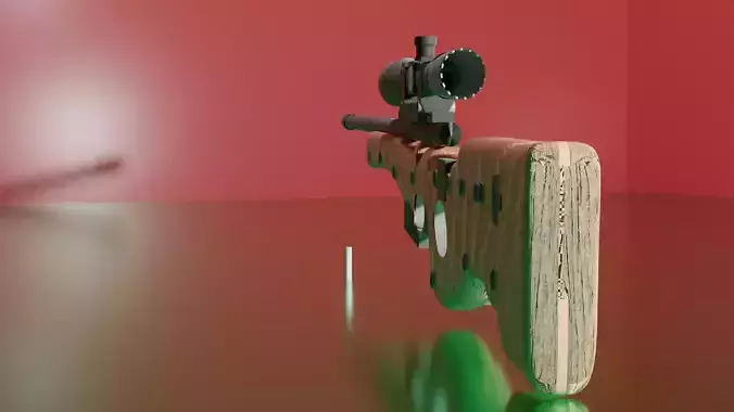 AWM 3D Model with textures  Free 3D model