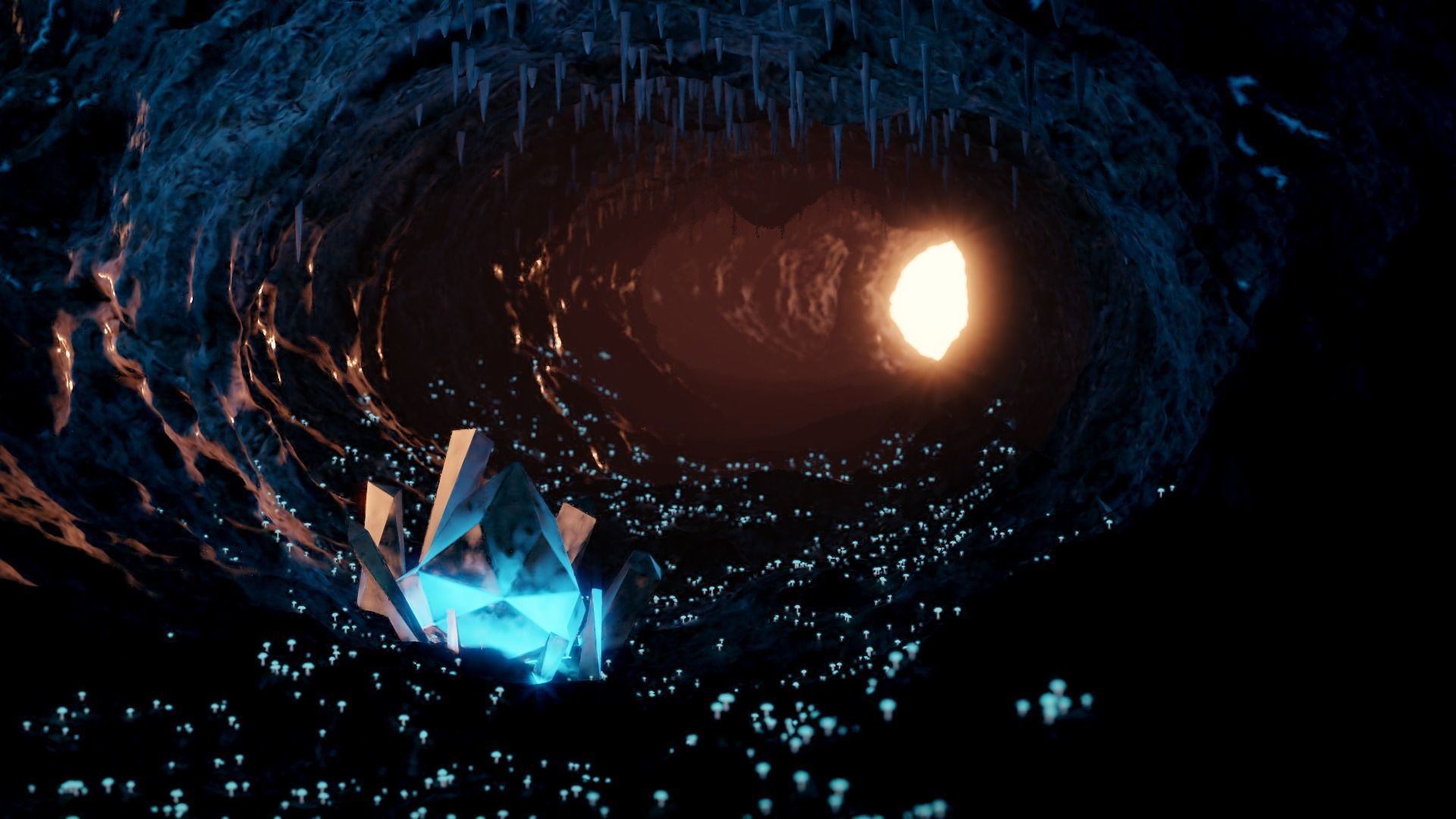 Sci-fi Cave Free 3D model_1