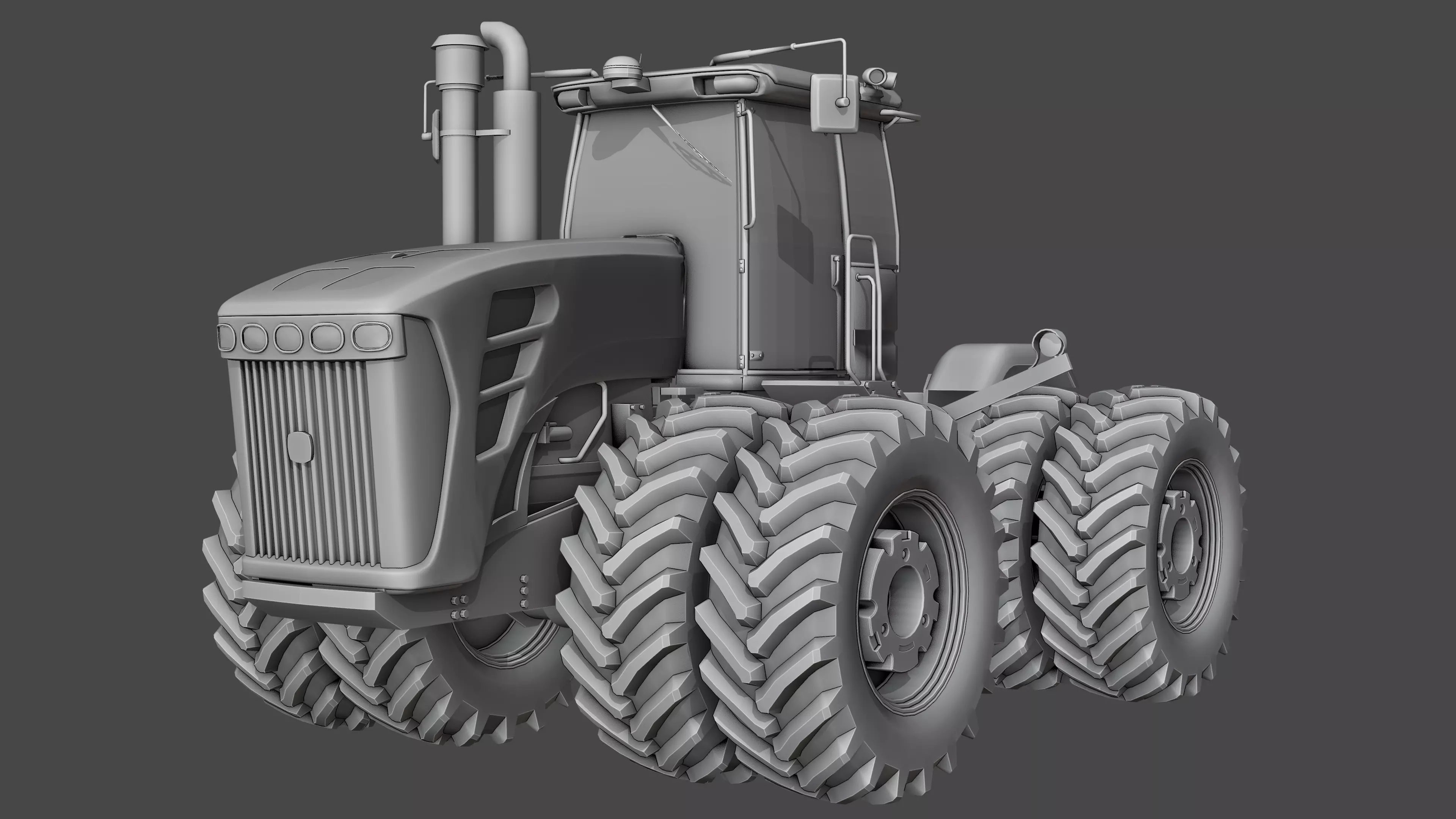 Deere John 9030 series Low-poly 3D model
