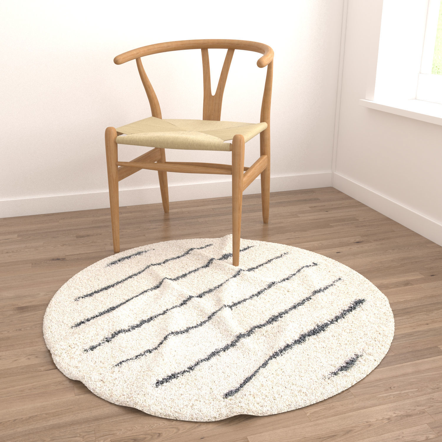 Round Rug Set 212 3D model_3
