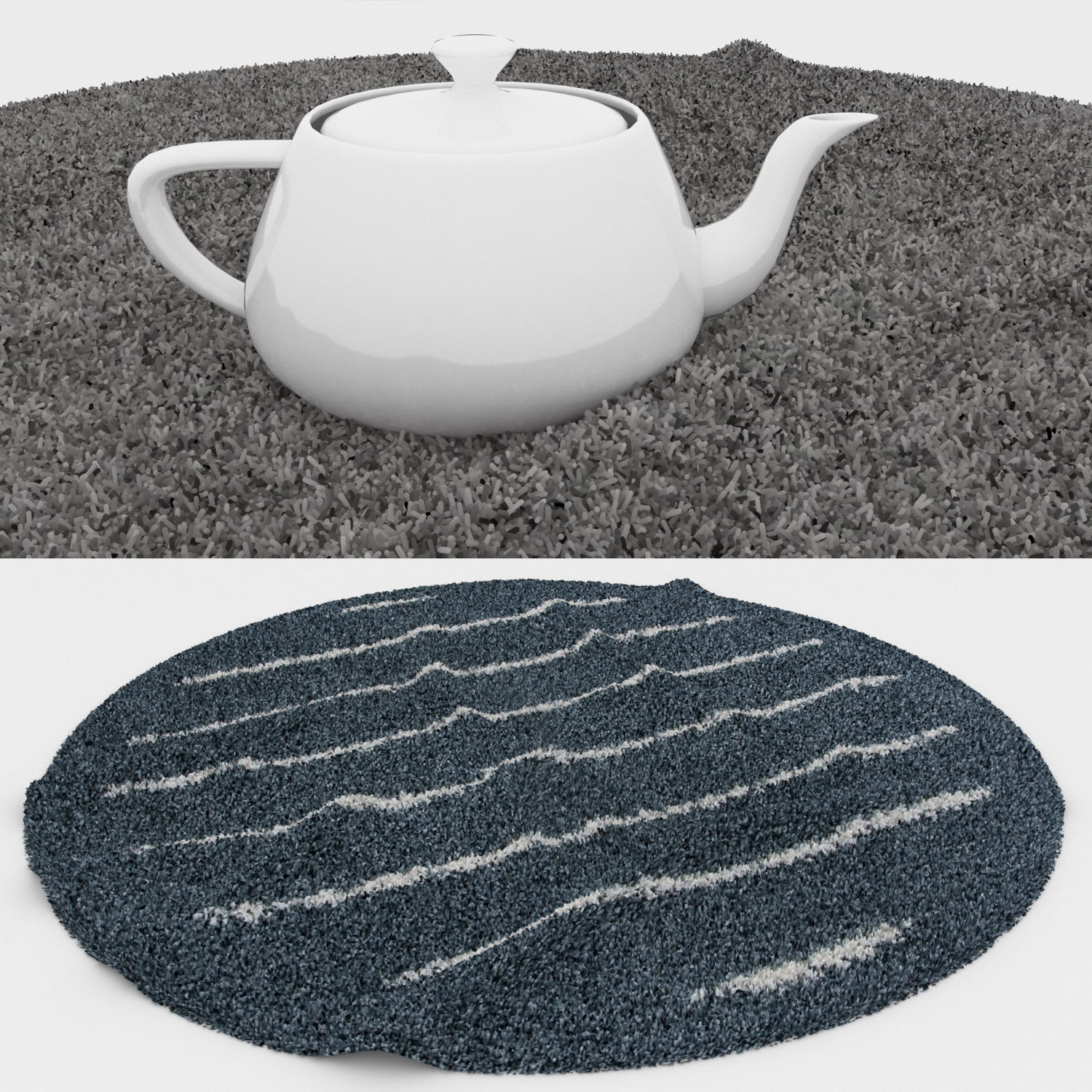 Round Rug Set 212 3D model_2