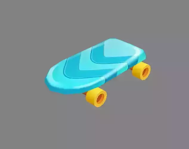 Cartoon toy four-wheeled scooter